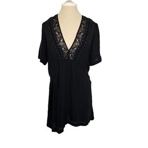 A.L.C. Silk Mini Black Dress Size 4